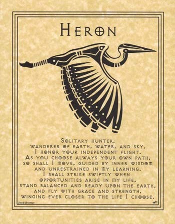 11&quot; Heron Prayer Poster