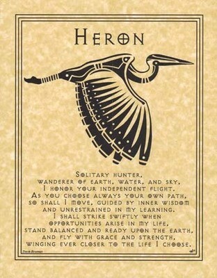 11&quot; Heron Prayer Poster