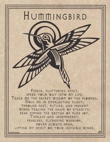 11&quot; Hummingbird Prayer Poster
