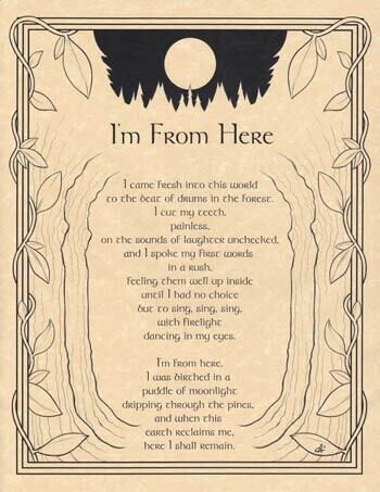 11&quot; I&#39;m From Here Poster