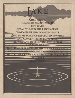 11&quot; Lake Prayer Poster