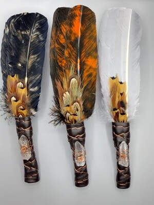 14&quot; Shaman Made: Feather Fan Smudge