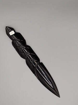 Black Obsidian Snake Dagger