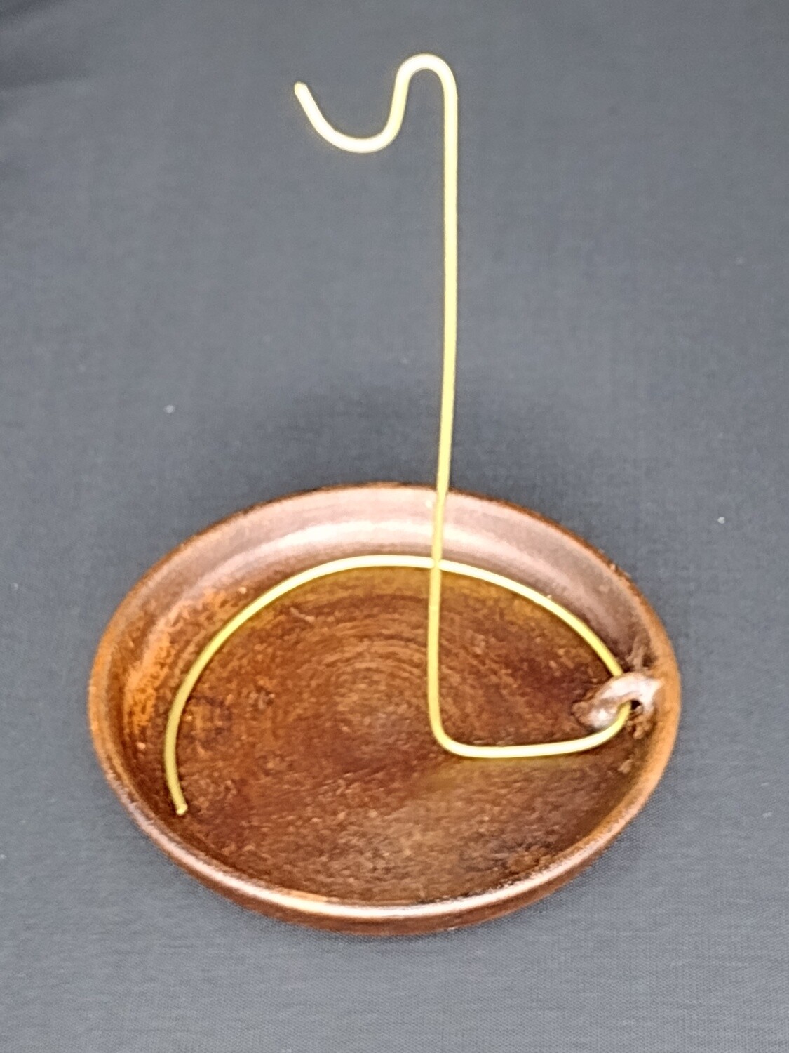 4&quot; Burner Plate W/ Brass Hook For Rope Incense