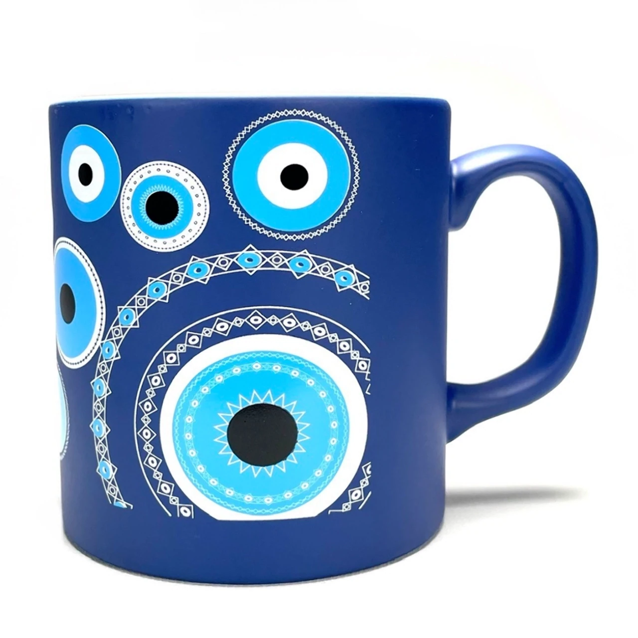Evil Eye Matte Blue Mug