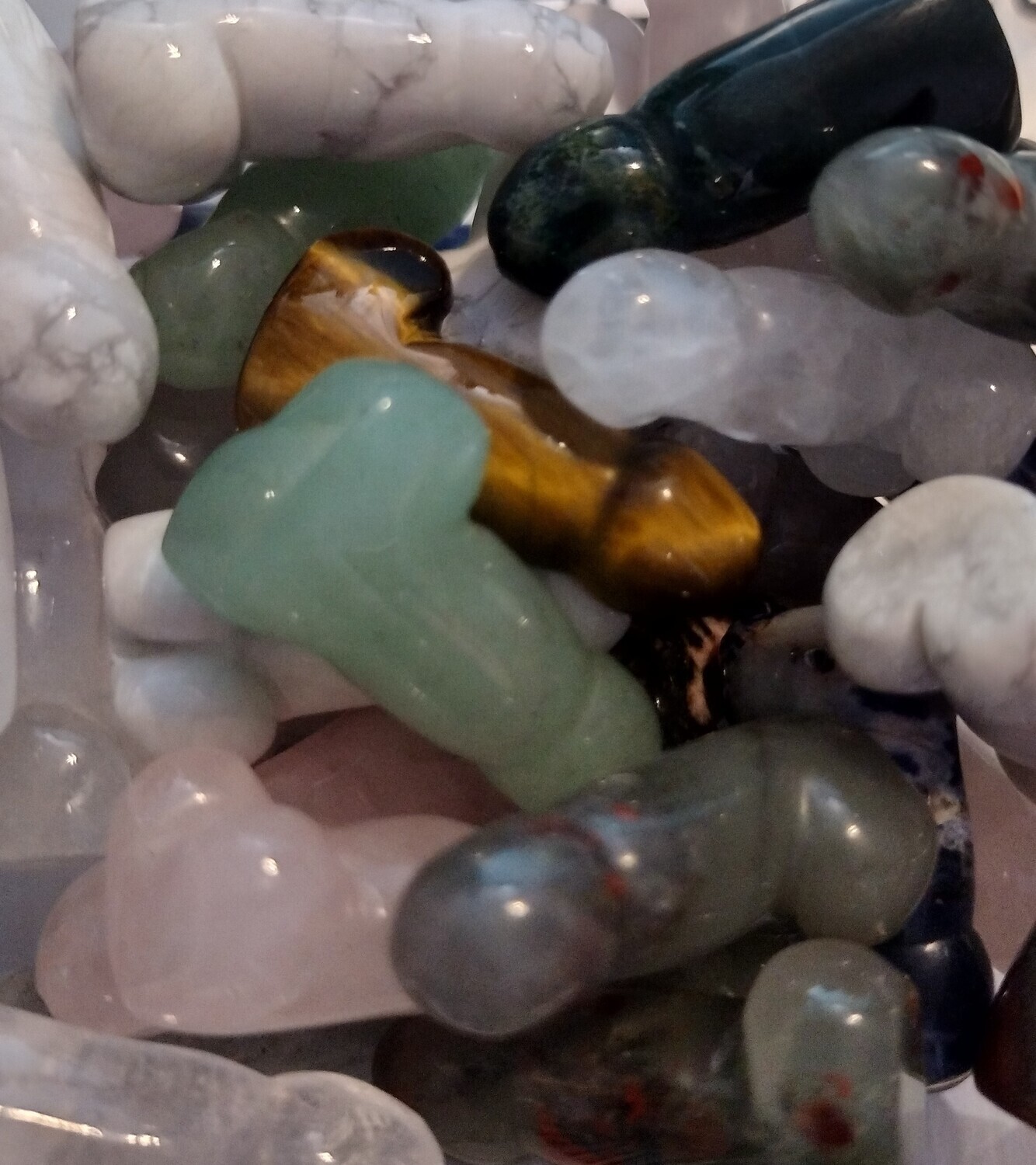 1&quot; Mini Gemstone Phallus