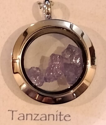 1&quot; Round Tanzanite Pendant