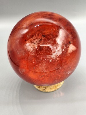 6&quot; Cinnabar Infused Smelted Quartz