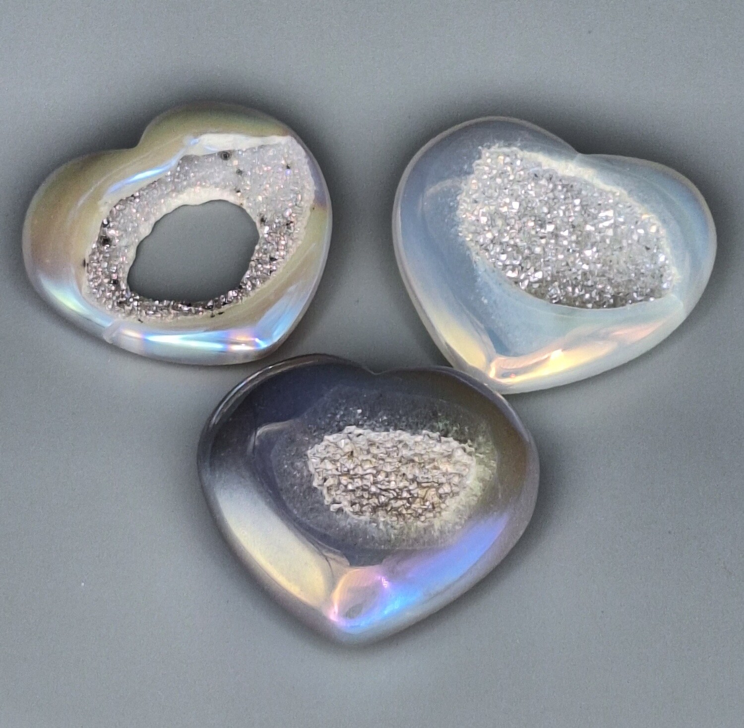 2&quot; Aura Chalcedony Heart