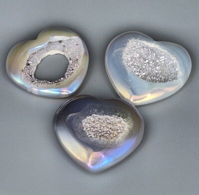2&quot; Aura Chalcedony Heart