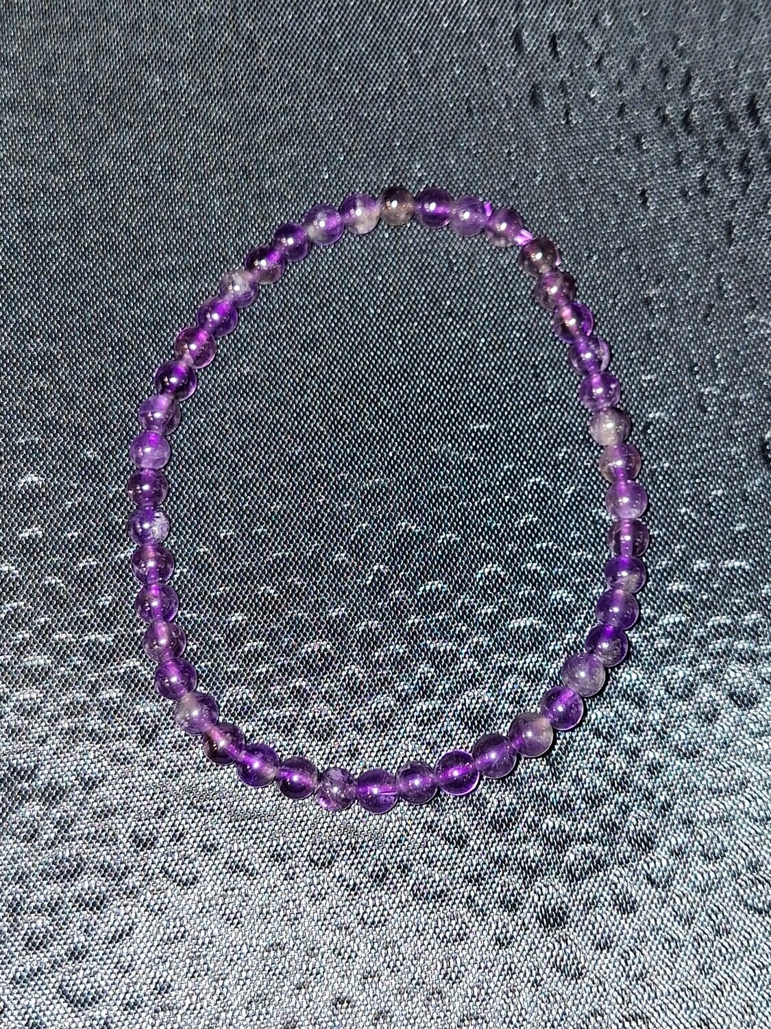 Amethyst 4mm Gemstone Bracelet