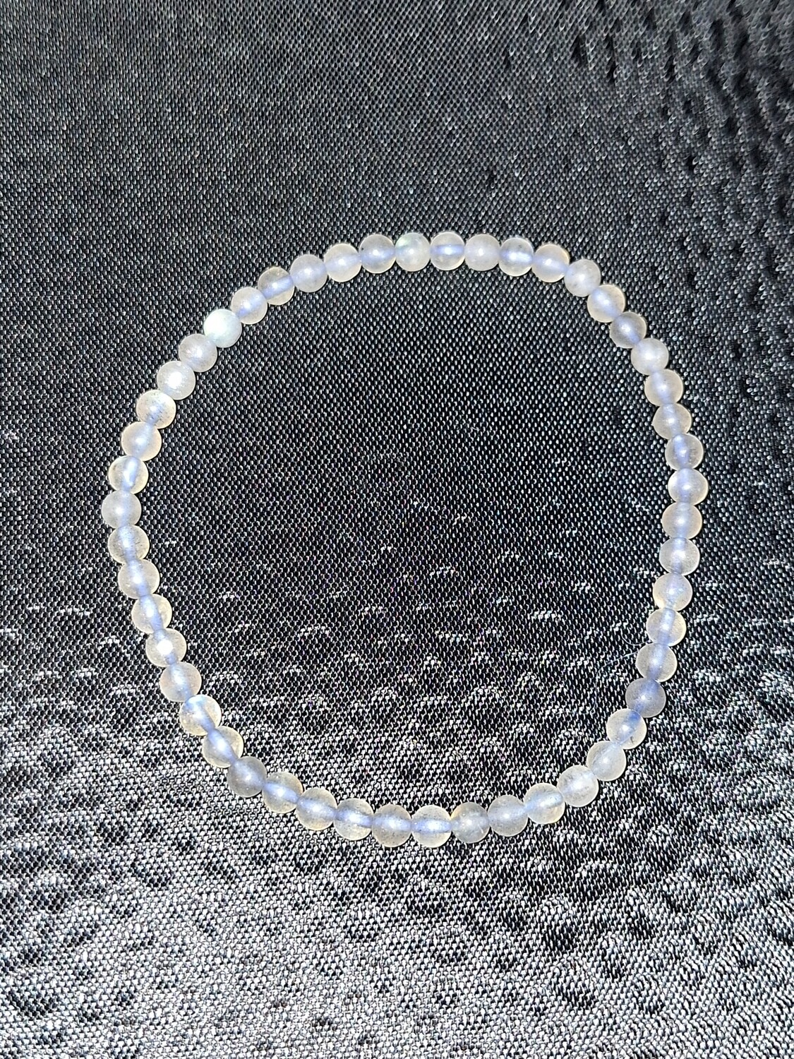 Clear Quartz 4mm Gemstone Bracelet