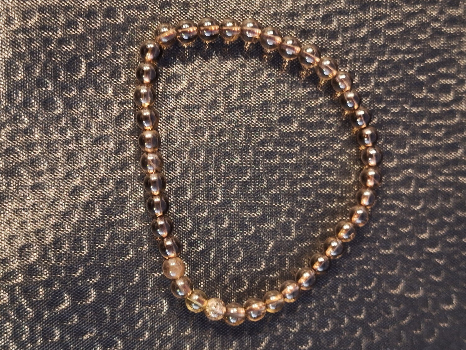 Smoky Quartz 6 mm Bracelet