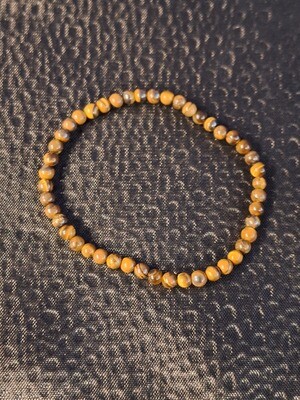 Tiger Eye 4mm Gemstone Bracelet