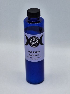 Relaxing European Spa Bath Salt: 100% Pure Essential Oils (6 oz)