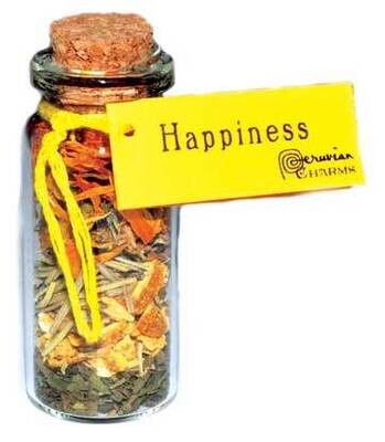 Happiness pocket Spell Bottle 2&quot;