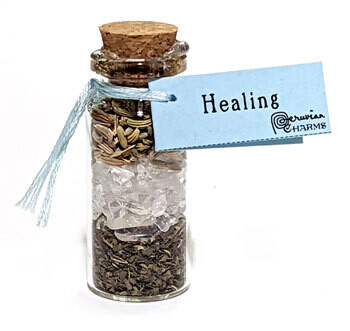 Healing pocket Spell Bottle 2&quot;