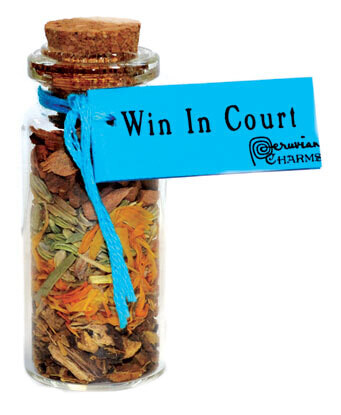 Win in Court Pocket Spell Bottle 2&quot;