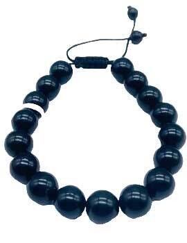 10mm Jet Slide Bracelet
