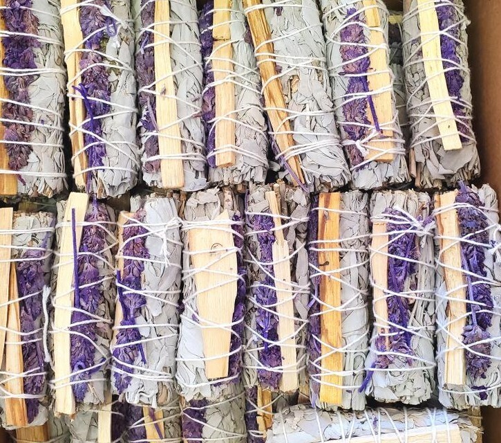 White Sage, Palo Santo, &amp; Lavender Sage 4&quot;