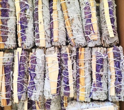 White Sage, Palo Santo, &amp; Lavender Sage 4&quot;