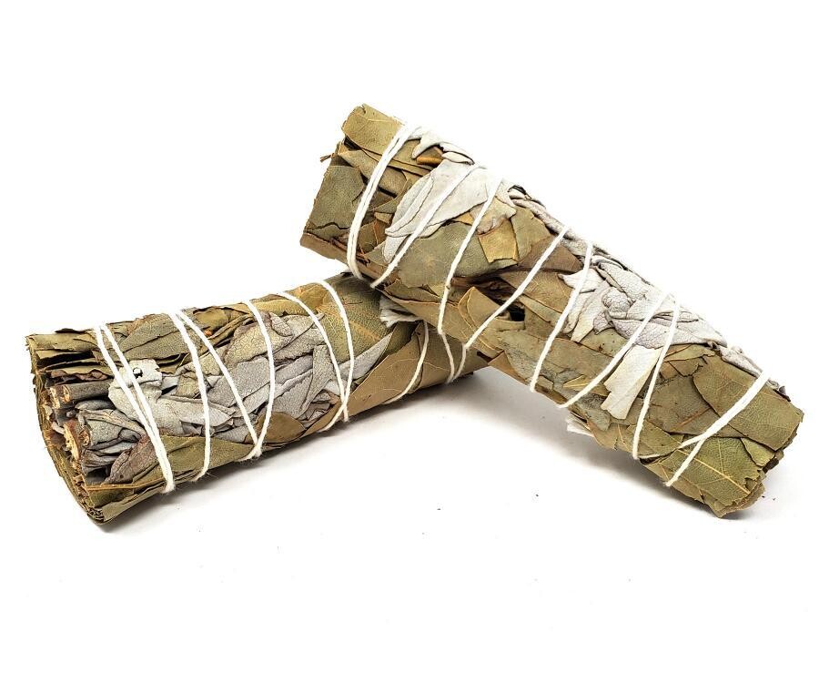 White Sage &amp; Bay Leaves 4&quot;