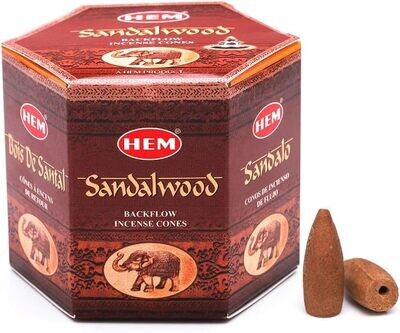 Sandalwood HEM Backflow Cones