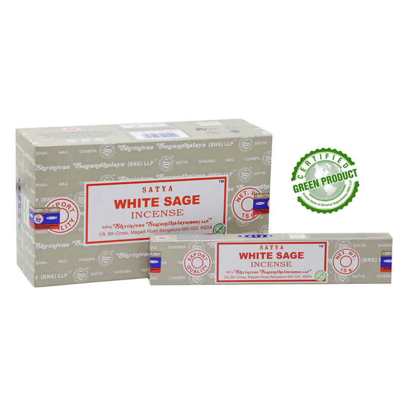 Satya White Sage Incense Sticks - 15g