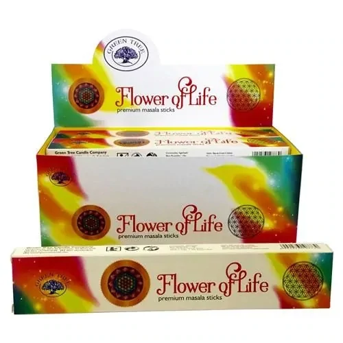 Flower Of Life Green Tree Incense Sticks