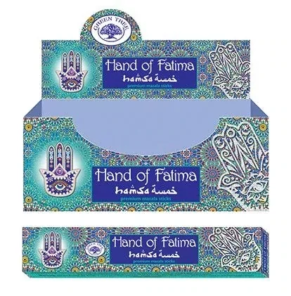 Hand Of Fatima Green Tree Incense Sticks
