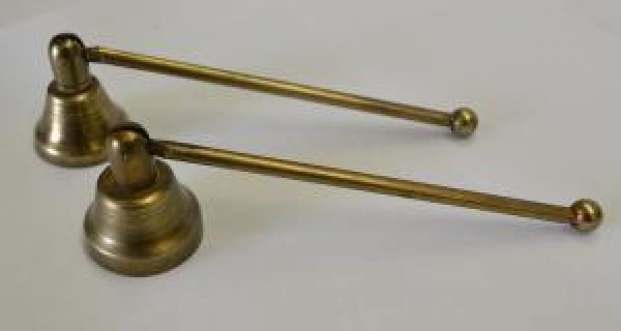 Antique Honey Gold Finish Swivel Metal Candle Snuffer 5&quot;L