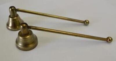 Antique Honey Gold Finish Swivel Metal Candle Snuffer 5&quot;L