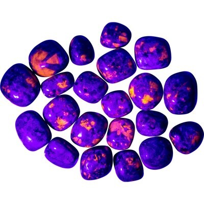 Flame Stone Tumble - UV Reactive