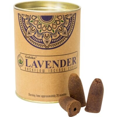 Lavender Goloka Backflow Cones