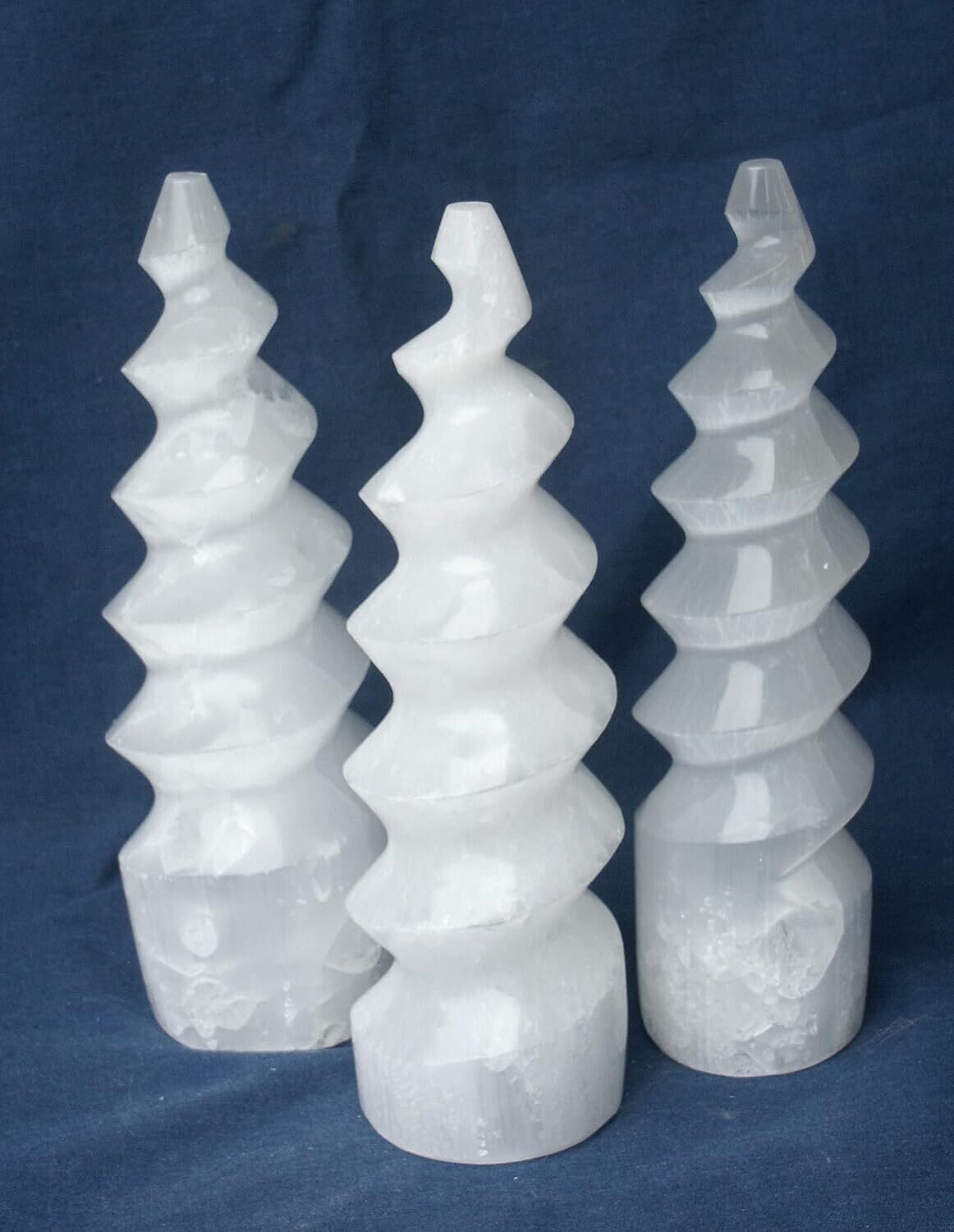 Spiral Selenite Tower - 6&quot;