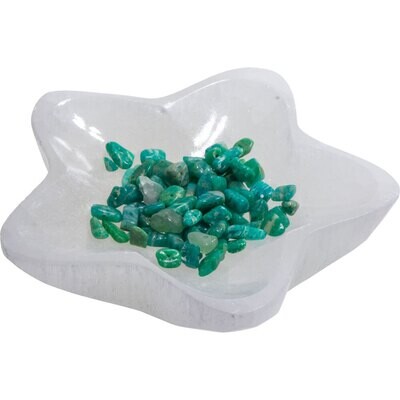 Selenite Offering Bowl - Star