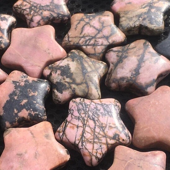 Rhodonite Star Shape