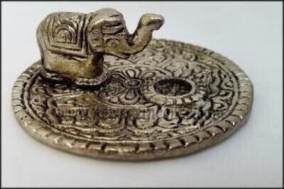 Aluminum Elephant Incense/cone Burner 2.75&quot;