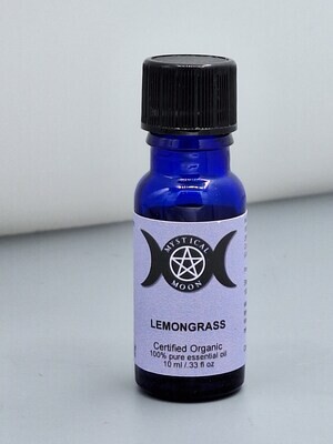 Lemongrass Certified Organic Pure Essential Oil