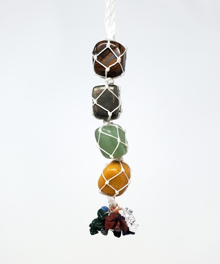 Assorted Gemstone Wall Hanging 8&quot; L