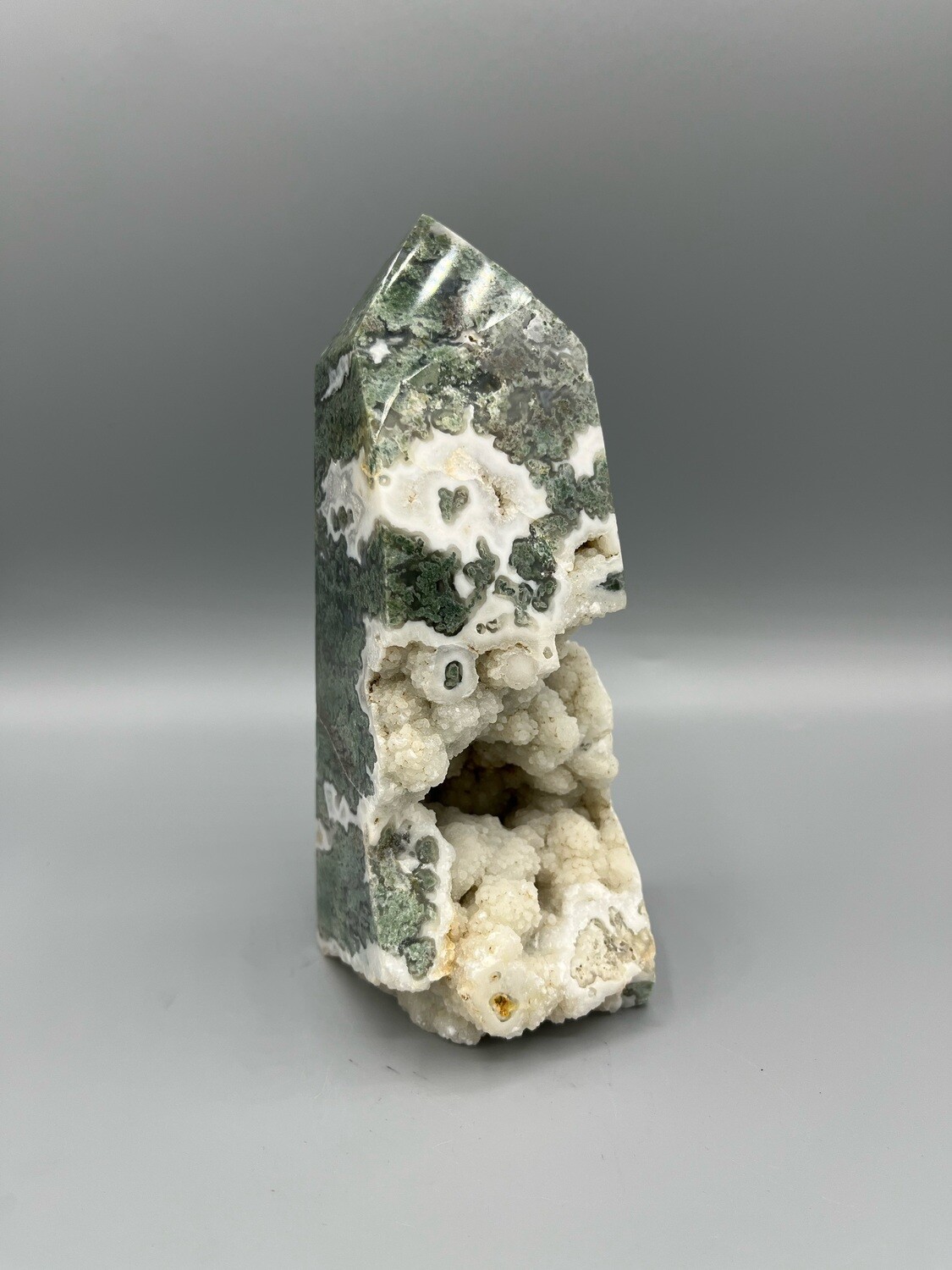 7.25&quot; Moss Agate Tower