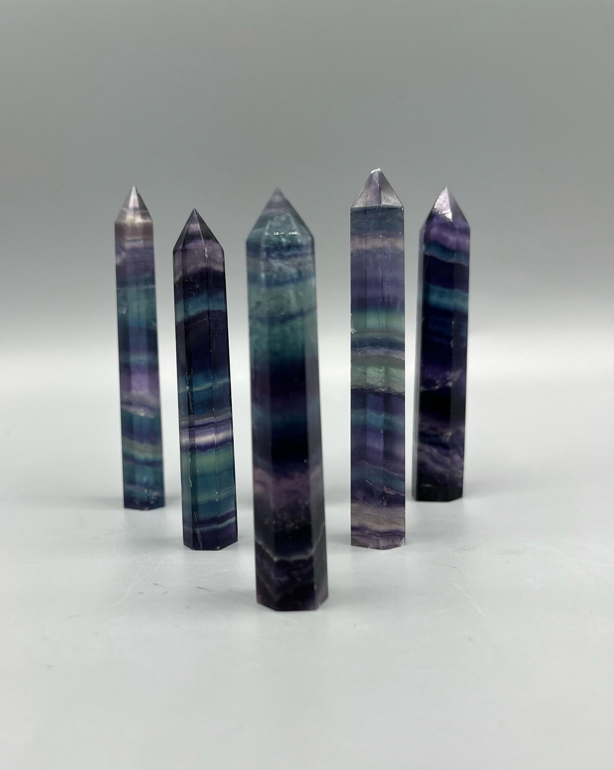 2.5 - 3&quot; Rainbow Fluorite Point