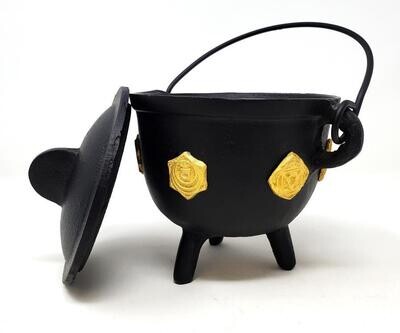 Seven Chakra Cast Iron Cauldron