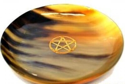 6&quot; Pentacle Horn Ritual Bowl