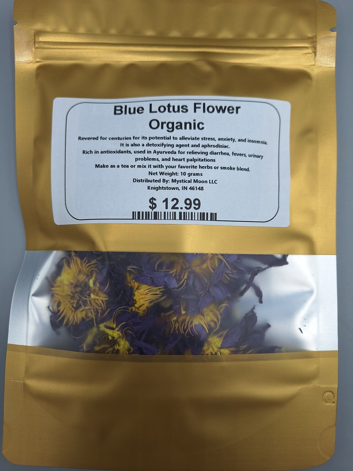Organic Blue Lotus Flower