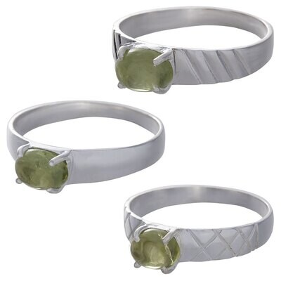 Peridot Cab Assorted Band Ring