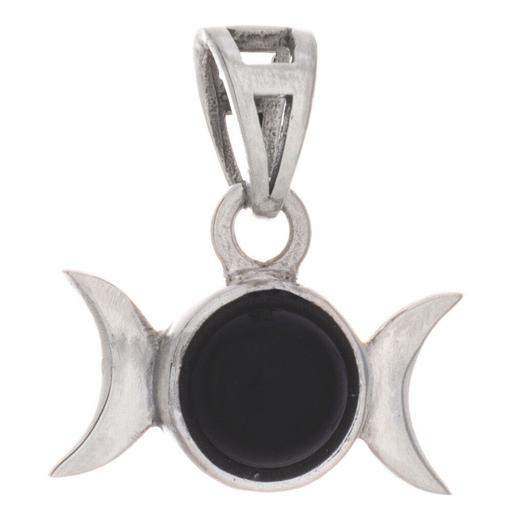 Triple Moon w/ Black Onyx Pendant