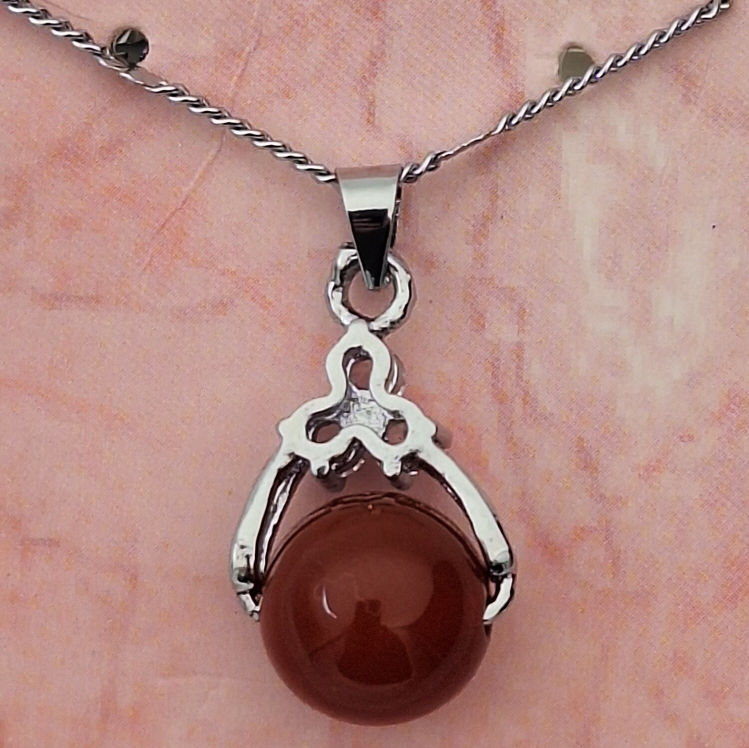 Carnelian Pendant &amp; Necklace