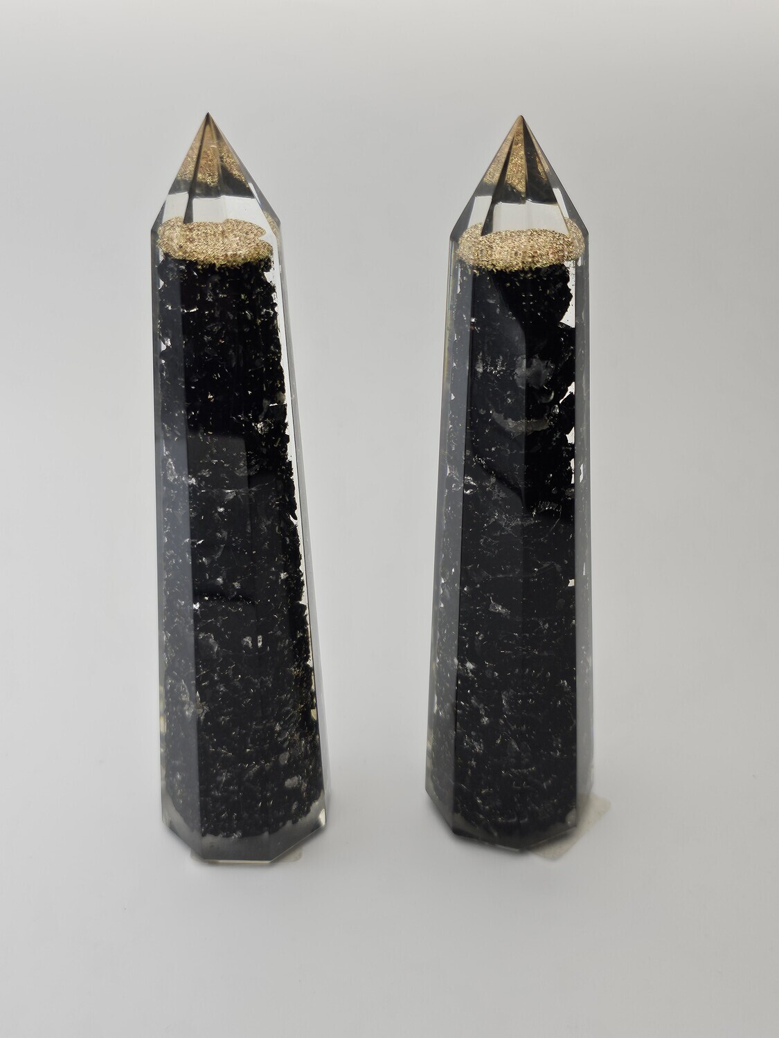 6.5&quot; Black Tourmaline Orgone Tower