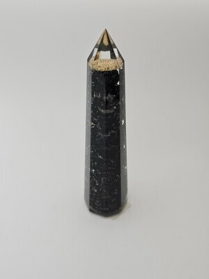 4&quot; Black Tourmaline Orgone Obelisk